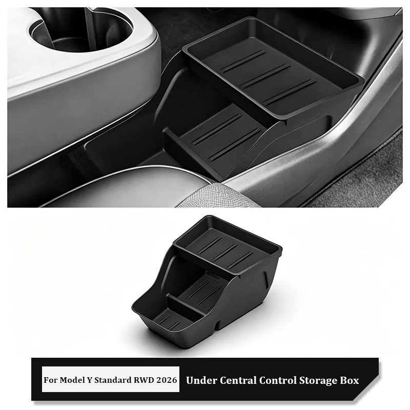 Tech Car Accessories - صندوق تخزين سفلي للكونسول الوسطي من