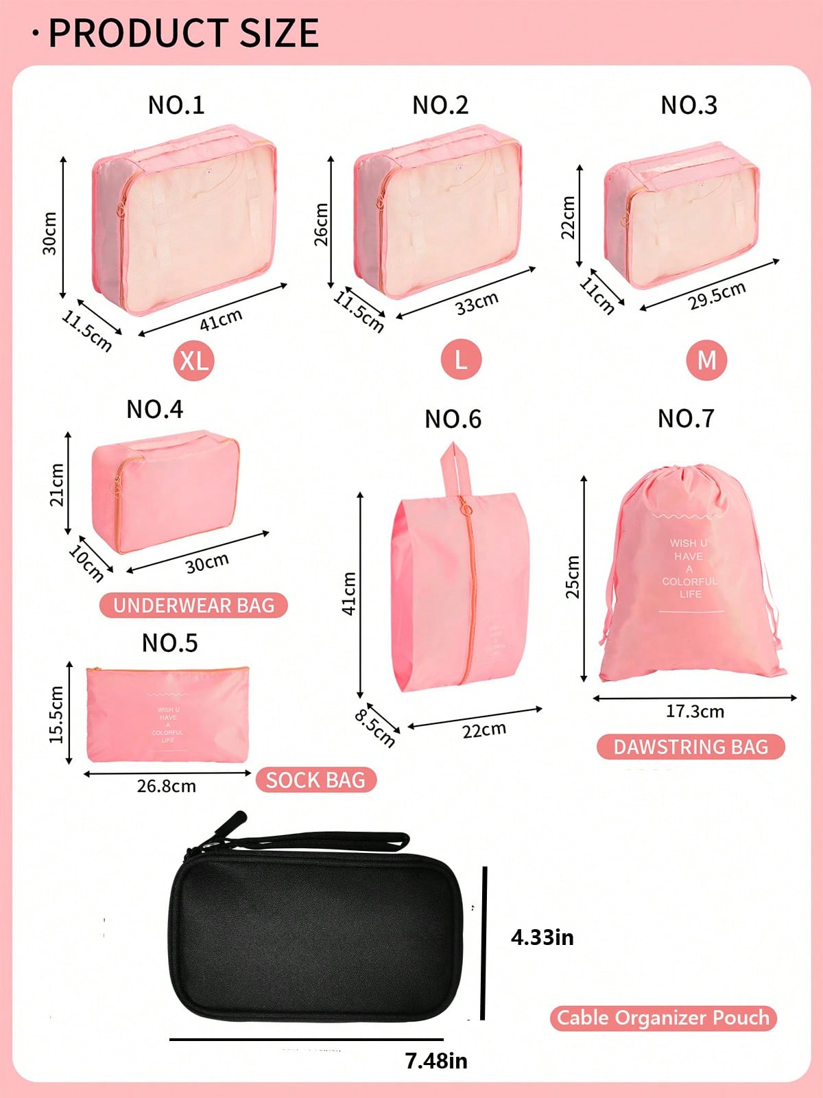 مجموعة مكعبات تنظيم الحقائب وح - مراجعة Tech Accessories Case وسعره
