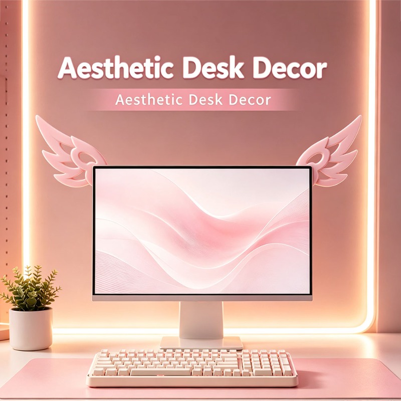 زينة شاشة الكمبيوتر ثلاثية الأ - مراجعة Kawaii Tech Accessories وسعره